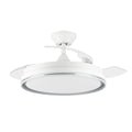 Ventilador Orbegozo Cp135105 Techo Blanco 3 Palas 105cm Retractiles 6 Velocidades 35w Motor Dc Luz Led Mando A Distancia Temporizador