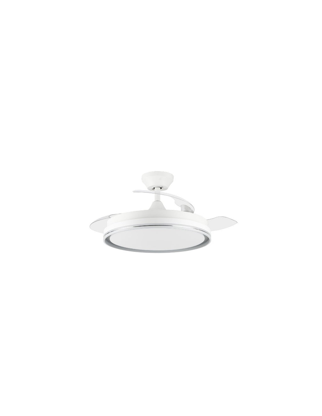 Ventilador Orbegozo Cp140105 Techo Blanco 3 Palas 105cm Retractiles 6 Velocidades 35w Motor Dc Luz Led 3 Tonos Mando A Distancia