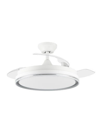 Ventilador Orbegozo Cp140105 Techo Blanco 3 Palas 105cm Retractiles 6 Velocidades 35w Motor Dc Luz Led 3 Tonos Mando A Distancia