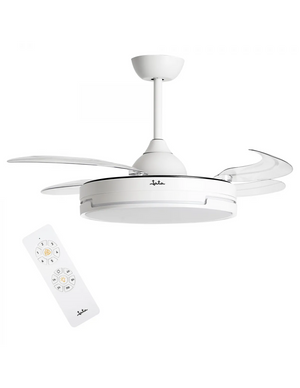 VENTILADOR JATA JVTE4240 TECHO ASPAS RETRACTILES MANDO DISTANCIA 6 VELOCIDADES 42W