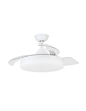 VENTILADOR ORBEGOZO CP122105 TECHO BLANCO 3 PALAS 105CM RETRACTILES 6 VELOCIDADES 35W MOTOR DC LUZ LED MANDO A DISTANCIA TEMPORIZADOR