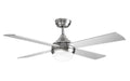VENTILADOR ORBEGOZO CP129120 TECHO 4 PALAS INOX PALAS SILVER LUZ LED DE 12 W TEMPORIZADOR DE 1,2 Y 4 HORAS MANDO A DISTANCIA