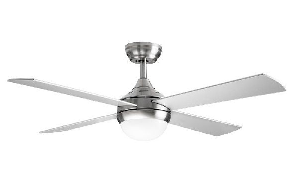 VENTILADOR ORBEGOZO CP129120 TECHO 4 PALAS INOX PALAS SILVER LUZ LED DE 12 W TEMPORIZADOR DE 1,2 Y 4 HORAS MANDO A DISTANCIA