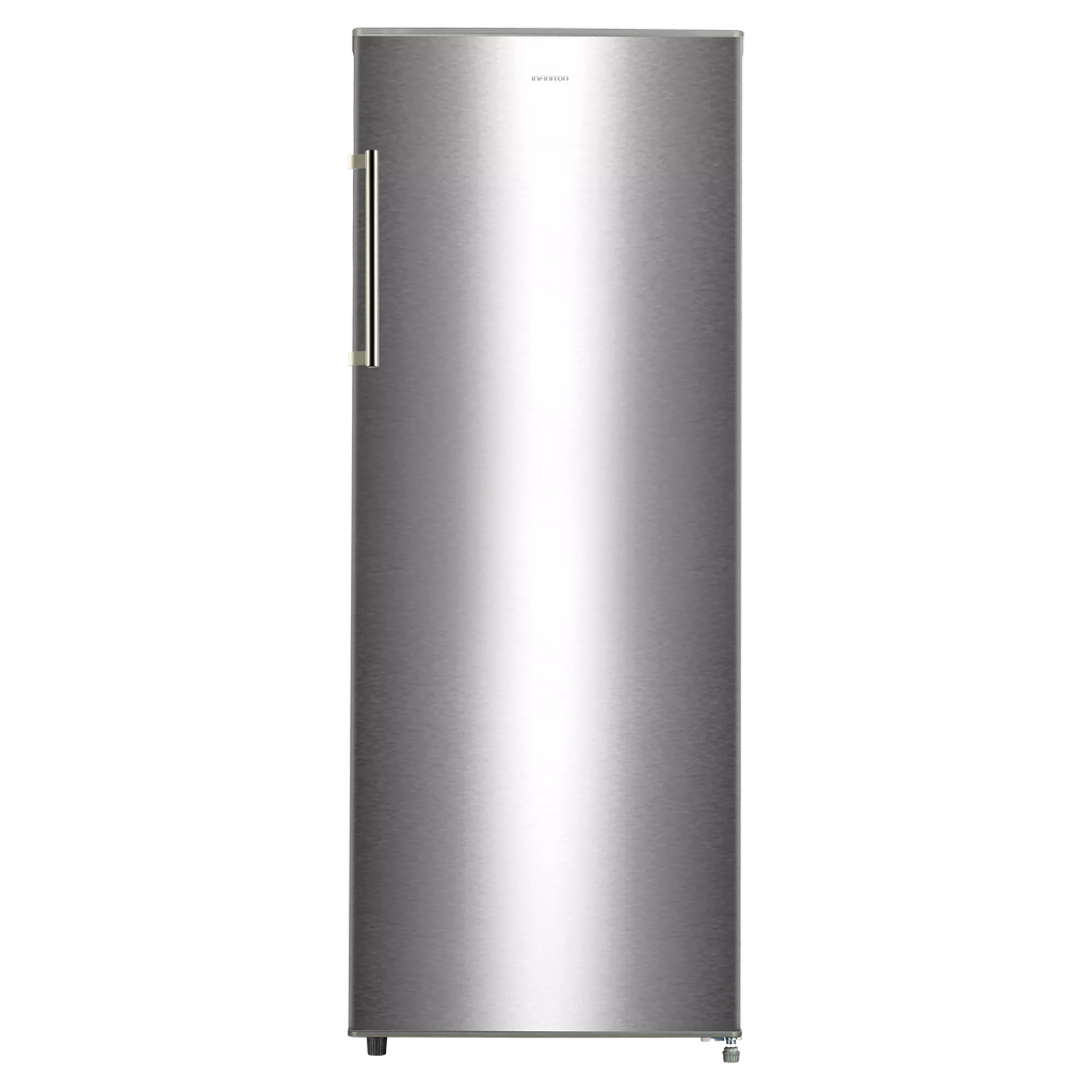 CONGELADOR INFINITON CV172L14XEV VERTICAL INOX 143,5x55x58,3 172L CLASE E DEFROST 6 CAJONES