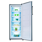 CONGELADOR INFINITON CV172L14XEV VERTICAL INOX 143,5x55x58,3 172L CLASE E DEFROST 6 CAJONES