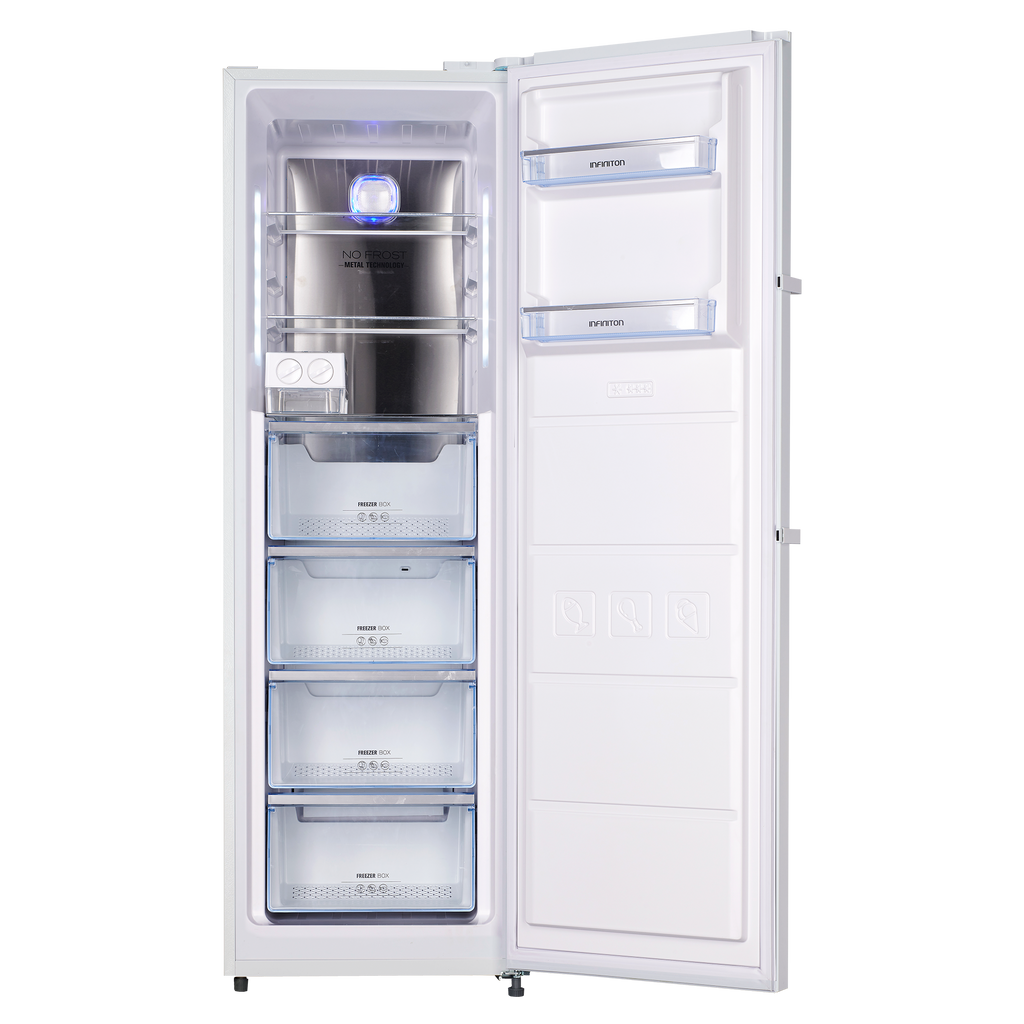 CONGELADOR INFINITON CV265L85WEM BLANCO 1 PUERTA 185X59,5X66 NO FROST 282L CLASE E CONTROL ELECTRONICO