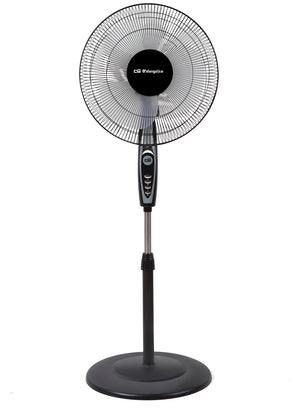 VENTILADOR ORBEGOZO SF0148 DE PIE 50W 40CMS NEGRO INOX 16707