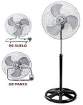VENTILADOR ORBEGOZO PWS0547 INDUSTRIAL 3 EN 1 SUELO PARED PIE 45CM 3 VELOCIDADES 16953