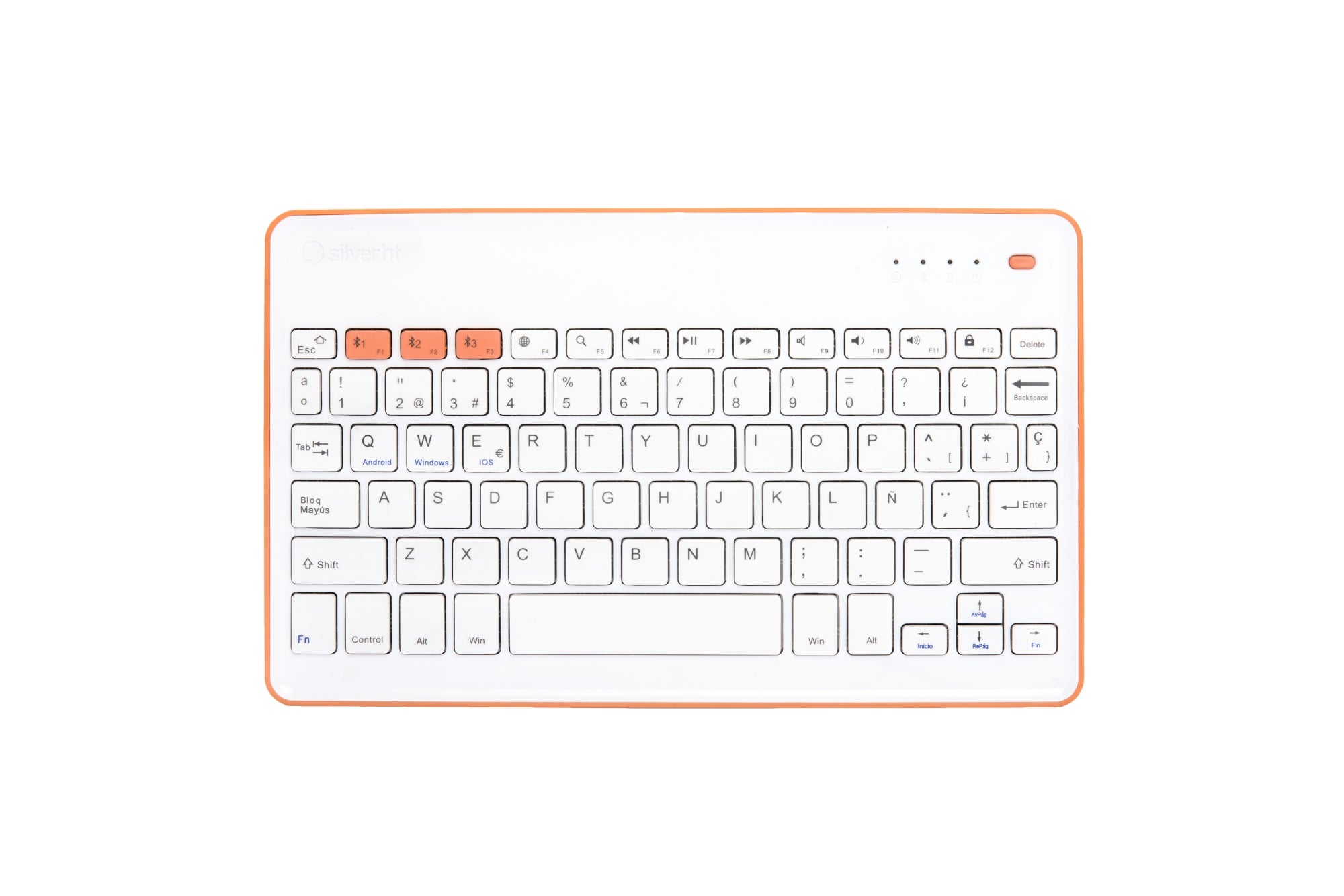 Wireless KB White + Peach