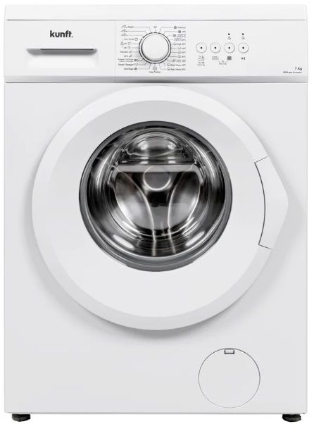 LAVADORA KUNFT KWM8807 7KG 1200RPM BLANCA CLASE D VAPOR