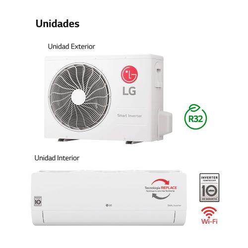 AIRE ACONDICIONADO LG REPLACEX12SET 3500FR A++ CON WIFI (S12EC.NSJS+S12EC.UA3S)