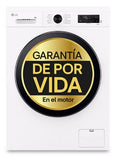 LAVADORA LG F4X1009NWK 9KG 1400RPM INTELIGENCIA ARTIFICIAL IA FUNCION VAPOR BLANCA DISPLAY CLASE A TAPA DESMONTABLE