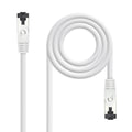 Cable de Red Latiguillo Cat.8.1 2GHz LSZH SSTP AWG26, Blanco, 0.5 m