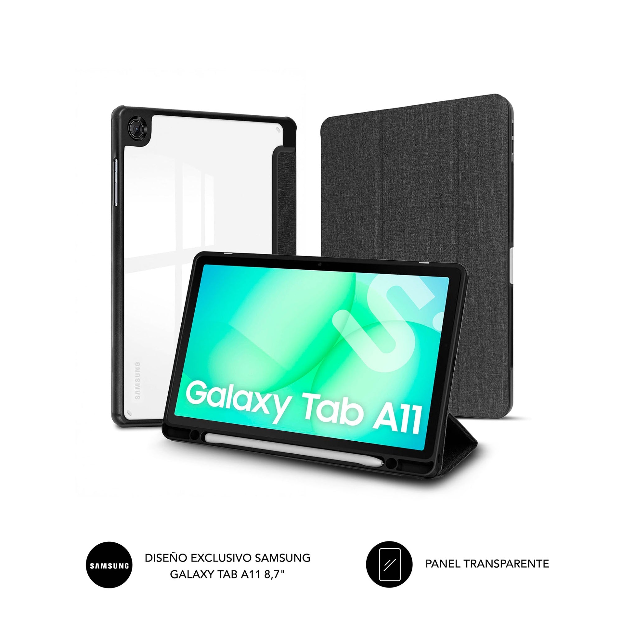 SUBCST-5SC040 funda para tablet 20,3 cm (8") Libro Negro