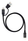 10.01.4800 cable USB USB 3.2 Gen 2 (3.1 Gen 2) 0,5 m USB A/USB C USB C Negro