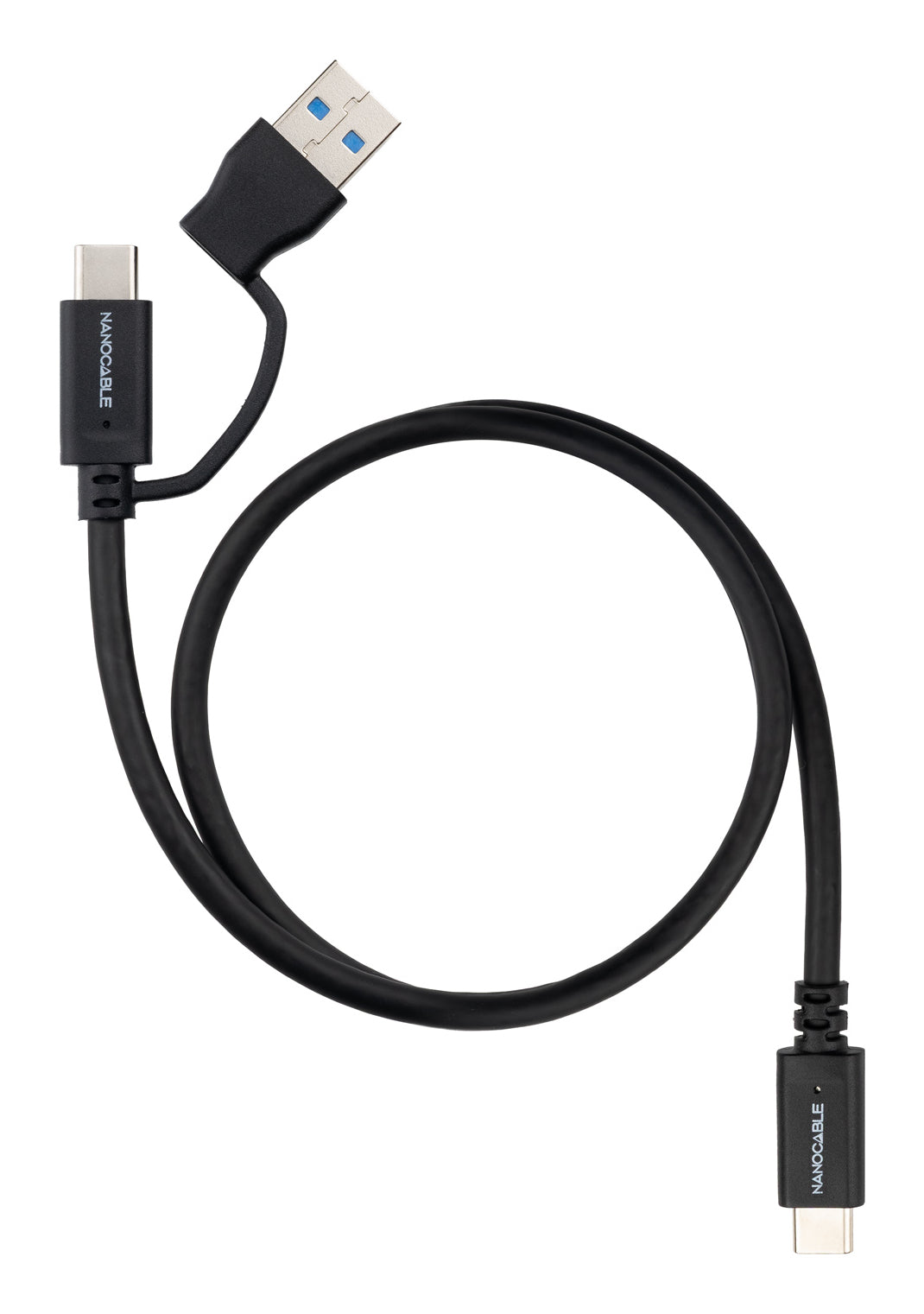 10.01.4800 cable USB USB 3.2 Gen 2 (3.1 Gen 2) 0,5 m USB A/USB C USB C Negro