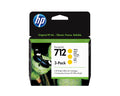 Paquete de 3 cartuchos de Tinta DesignJet 712 amarillo de 29 ml