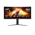 G4 CU34G4Z pantalla para PC 86,4 cm (34") 3440 x 1440 Pixeles Wide Quad HD LED Negro, Rojo