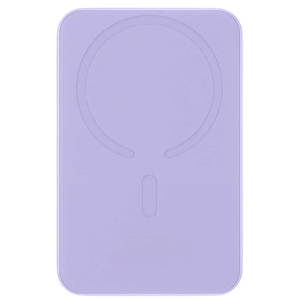 Power Bank Mini 5000mAh Baseus compatible con MagSafe Morado - Carga rápida 20W y Cable tipo C inlcuido