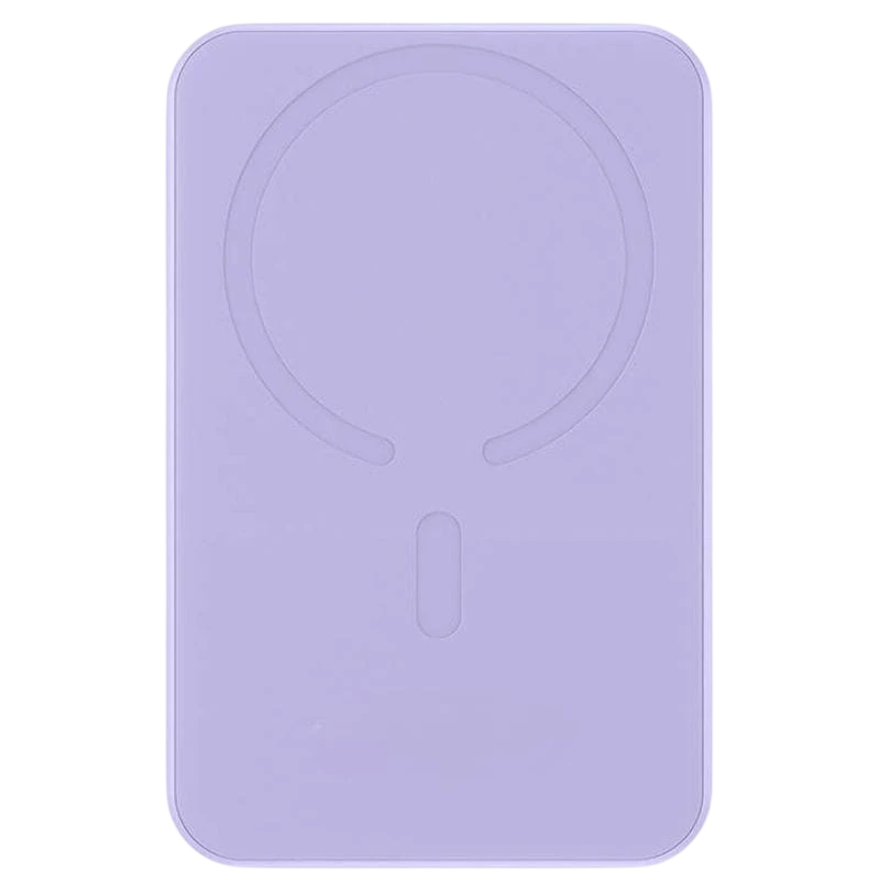 Power Bank Mini 5000mAh Baseus compatible con MagSafe Morado - Carga rápida 20W y Cable tipo C inlcuido