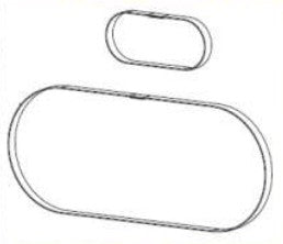 P1046696-146 printer/scanner spare part/accessory Cinturón 2 pieza(s)