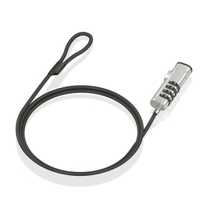 Cable de Seguridad tipo NANO con cerradura de combinación para ordenador, monitor, portátil 1.5m