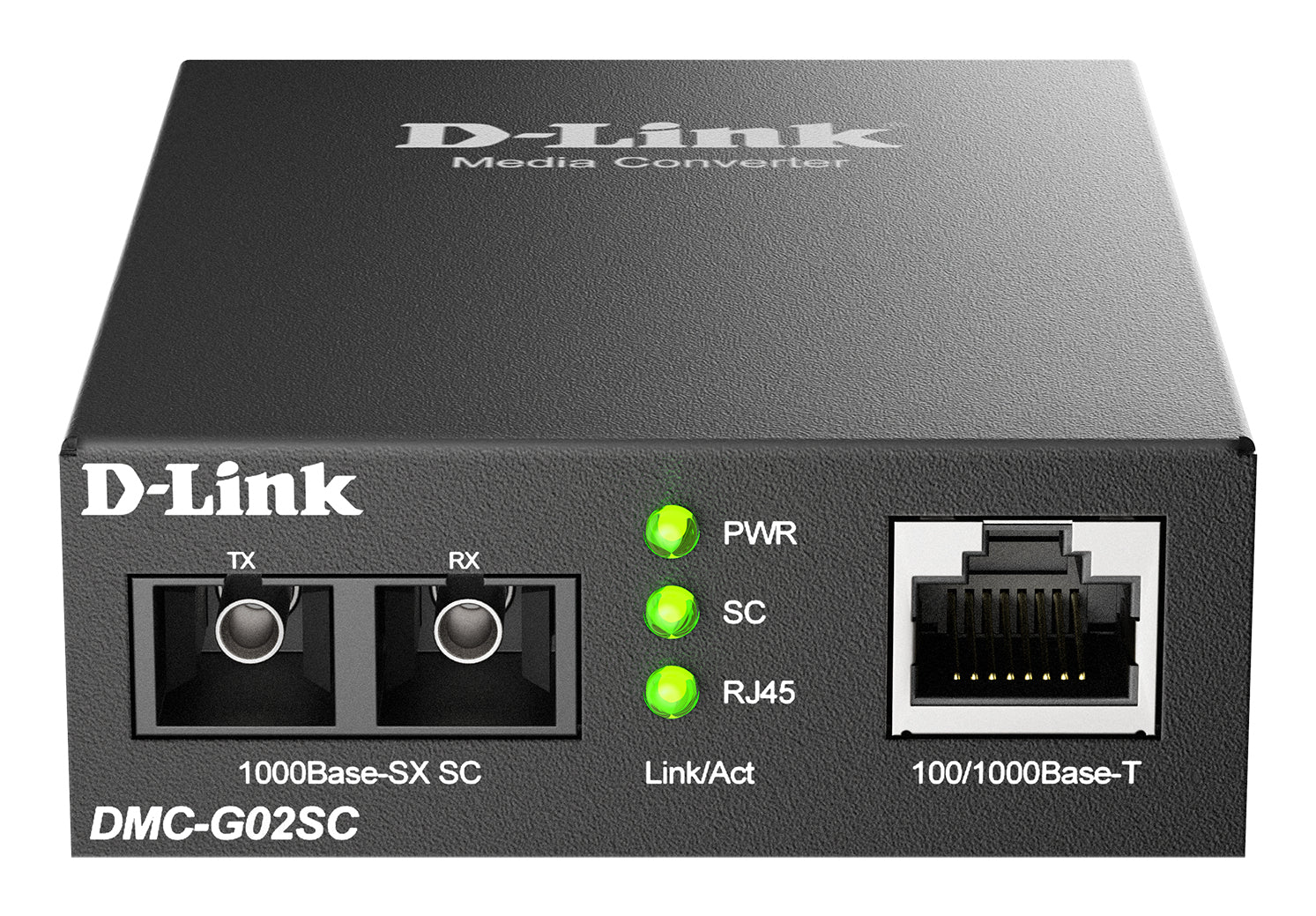 DMC-G02SC/B convertidor de medio 1000 Mbit/s Multimodo
