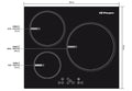 PLACA ORBEGOZO VITRO ENI7400 INDUCCION 3 FUEGOS TOUCH CONTROL 7200 W