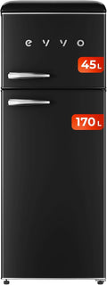 Frigor�fico 2 puertas Evvo F45 Retro Negro