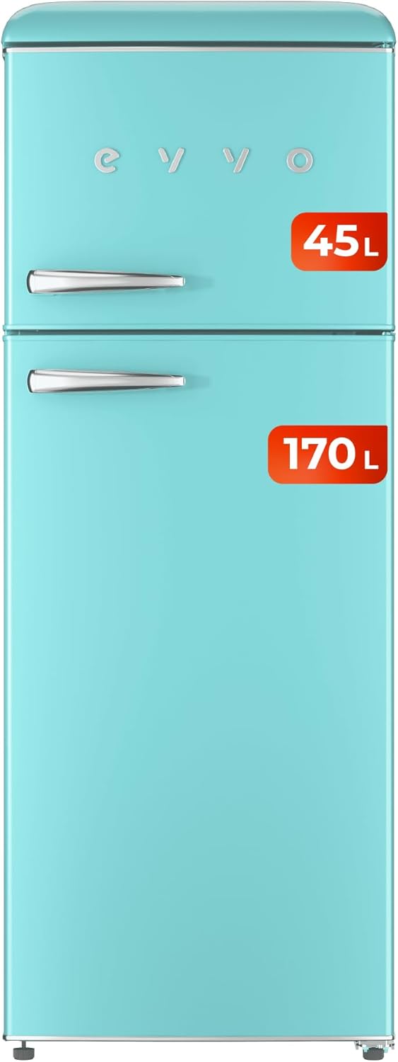 Frigor�fico 2 puertas Evvo F45 Retro Az�l Pastel