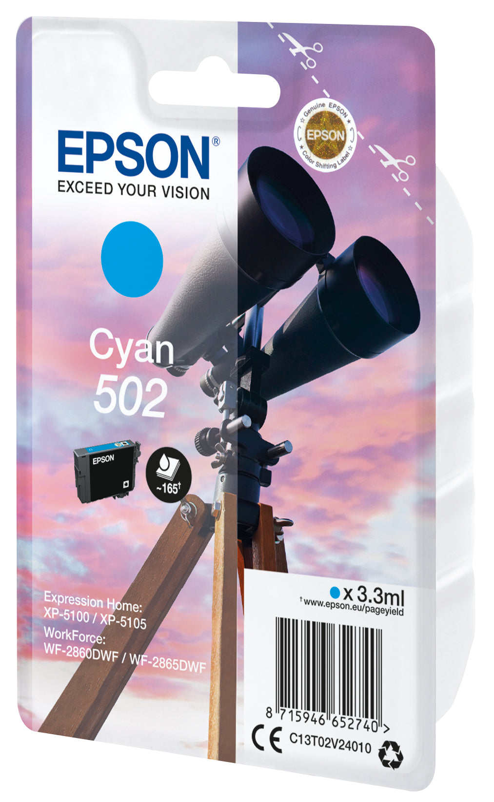 Singlepack Cyan 502 Ink
