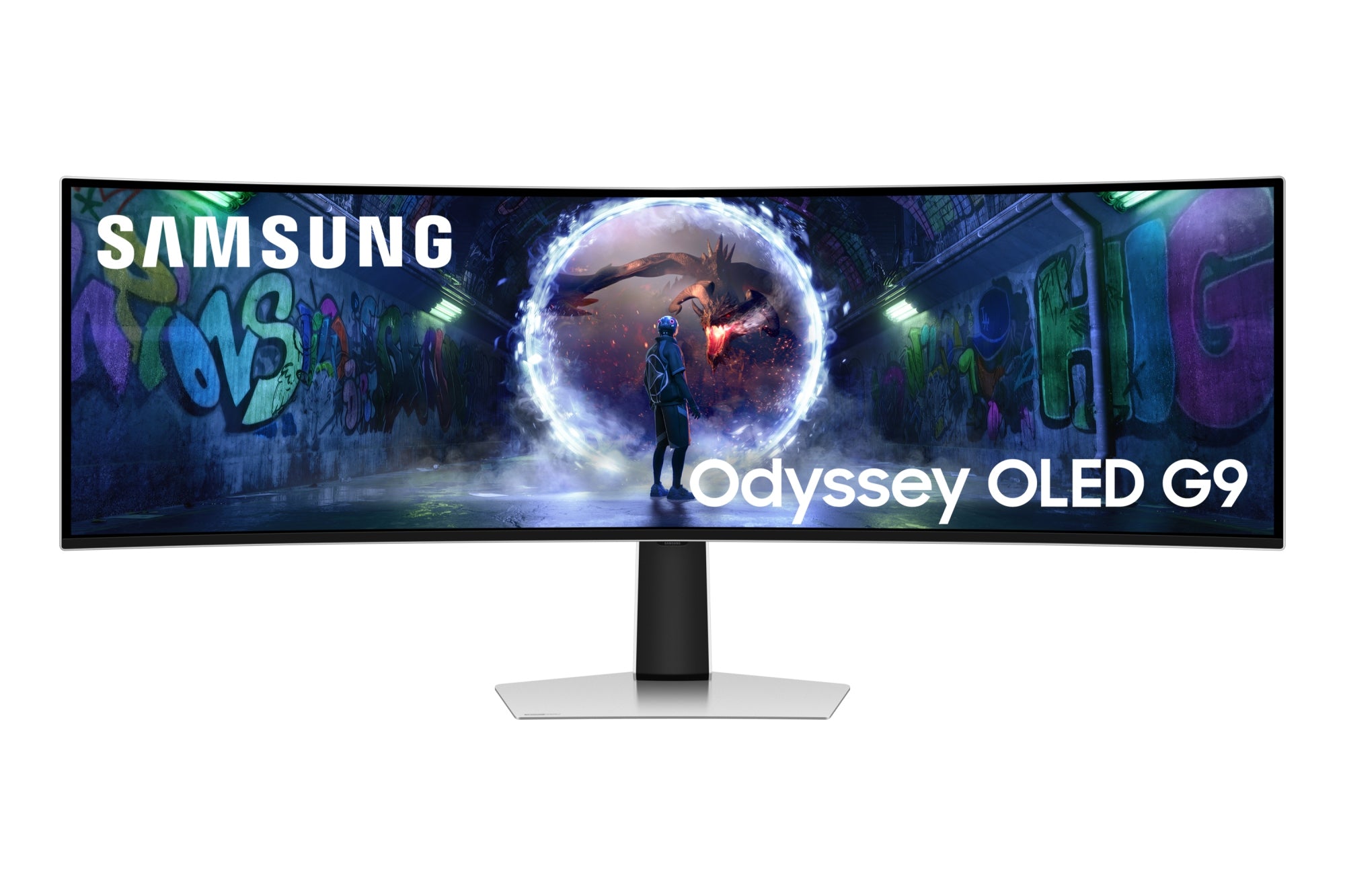 G93SD pantalla para PC 124,5 cm (49") 5120 x 1440 Pixeles Dual QHD OLED Plata