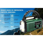 Radio de Emergencia Portátil 20000 mAh