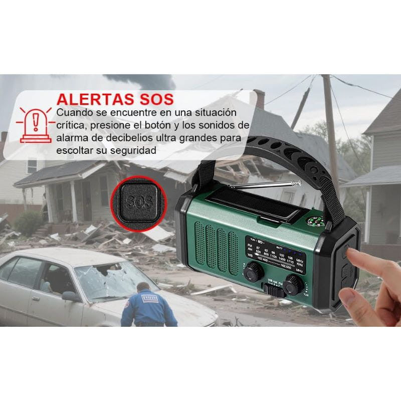 Radio de Emergencia Portátil 20000 mAh