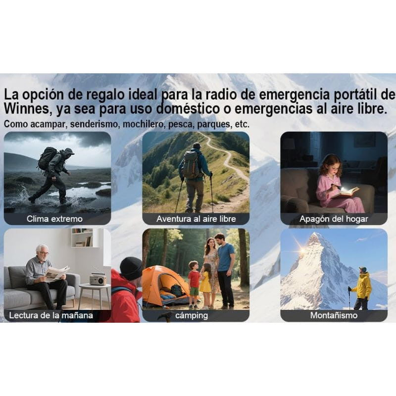 Radio de Emergencia Portátil 20000 mAh