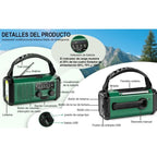 Radio de Emergencia Portátil 20000 mAh