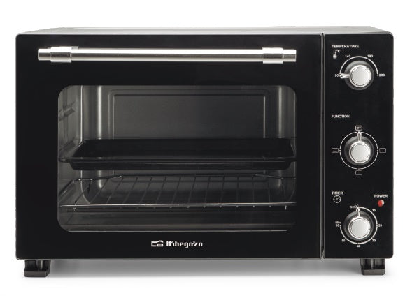Horno Eléctrico de Sobremesa 39L Orbegozo | Función de Convección | 51 x 39 x 33cm | Temporizador | Temperatura Regulable