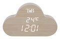 CLOCKCLWD despertador Reloj despertador digital Madera