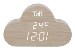 CLOCKCLWD despertador Reloj despertador digital Madera