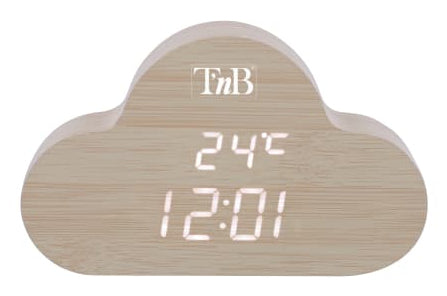 CLOCKCLWD despertador Reloj despertador digital Madera
