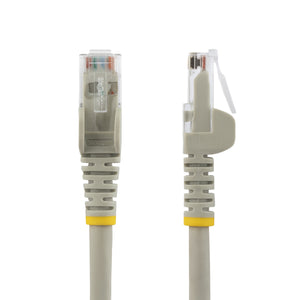 Cable Ethernet CAT6 de 50cm - LSZH - Cable de Red de 10 Gigabits de 250MHz y PoE de 100W UTP sin Enganches (Snagless) con Alivio de Tensión - Gris - CAT 6 - ETL