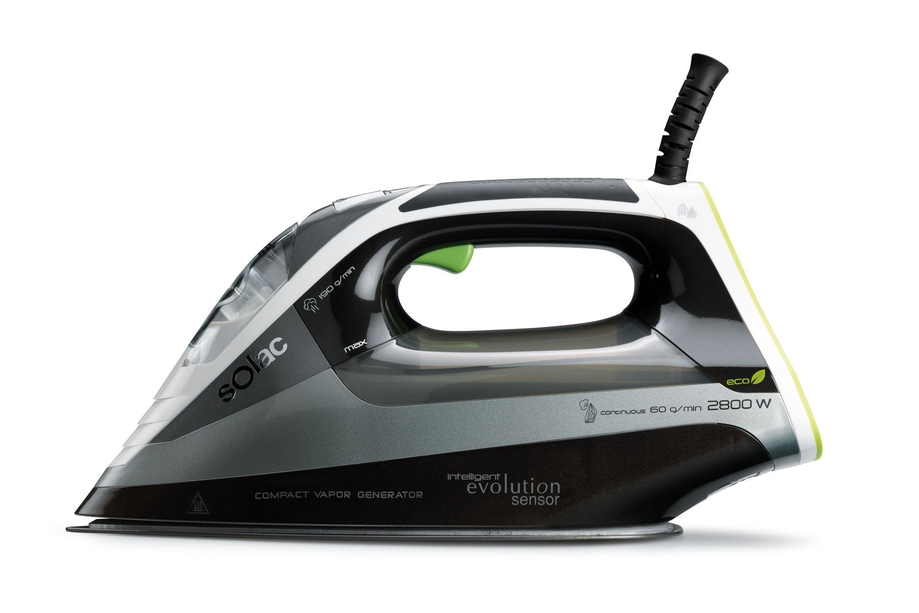 CVG9512 Plancha a vapor Suela de cerámica 2800 W Negro, Gris
