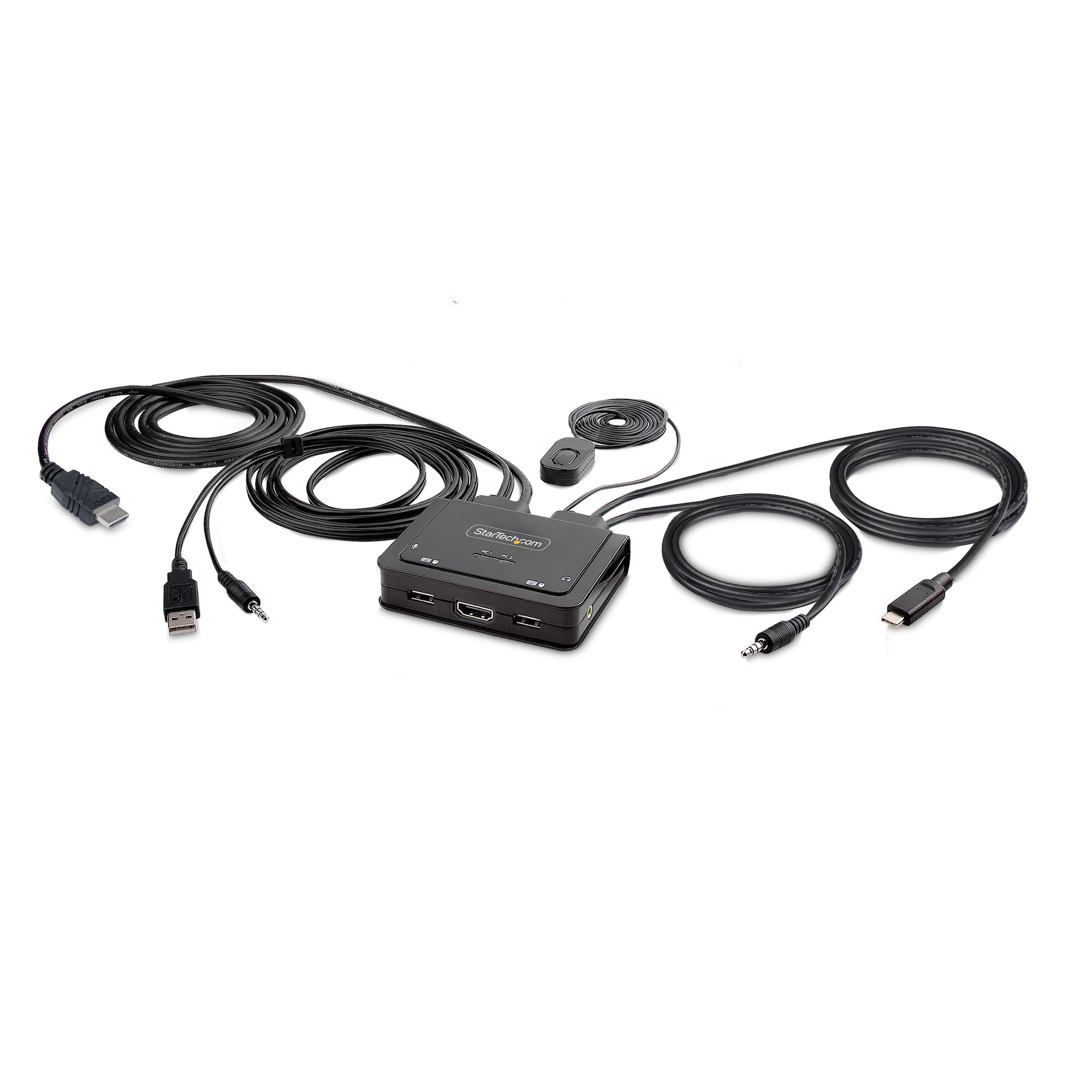 C2-H46-UAC-CBL-KVM interruptor KVM Negro