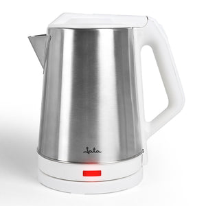 JEHA1723 tetera eléctrica 2 L 1500 W Acero inoxidable, Blanco