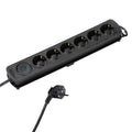 37648 base múltiple 1,4 m 6 salidas AC Interior Negro