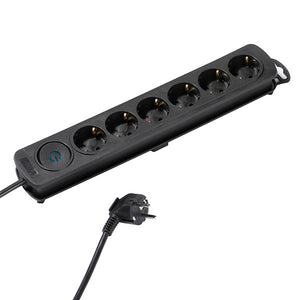 37648 base múltiple 1,4 m 6 salidas AC Interior Negro