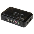 Juego de Conmutador KVM de 2 puertos con todo incluido - USB - Audio y Vídeo VGA