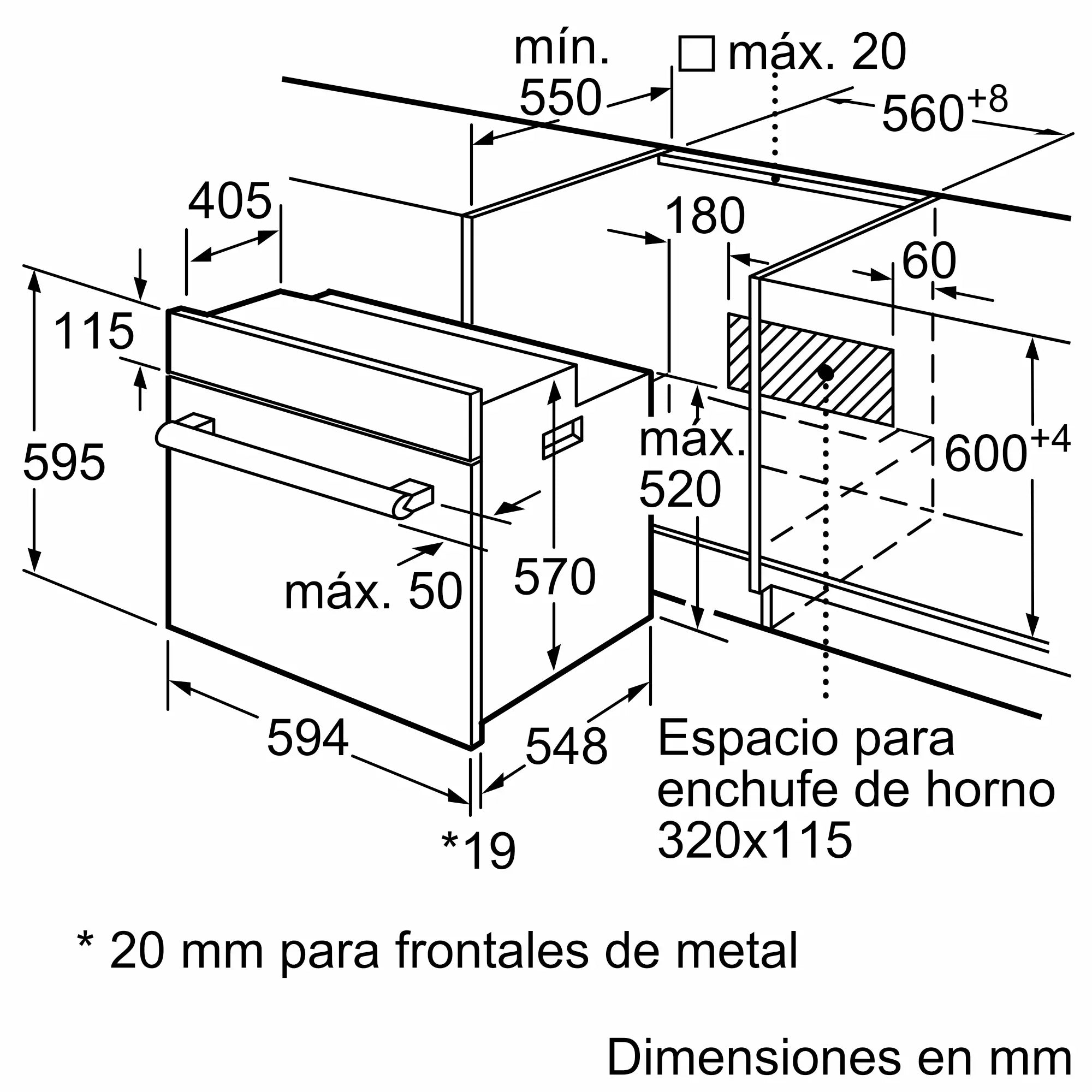 HORNO BALAY 3HB2010X0   MULTIFUNCION INOX 66L APERTURA ABATIBLE (3HB2010X0)