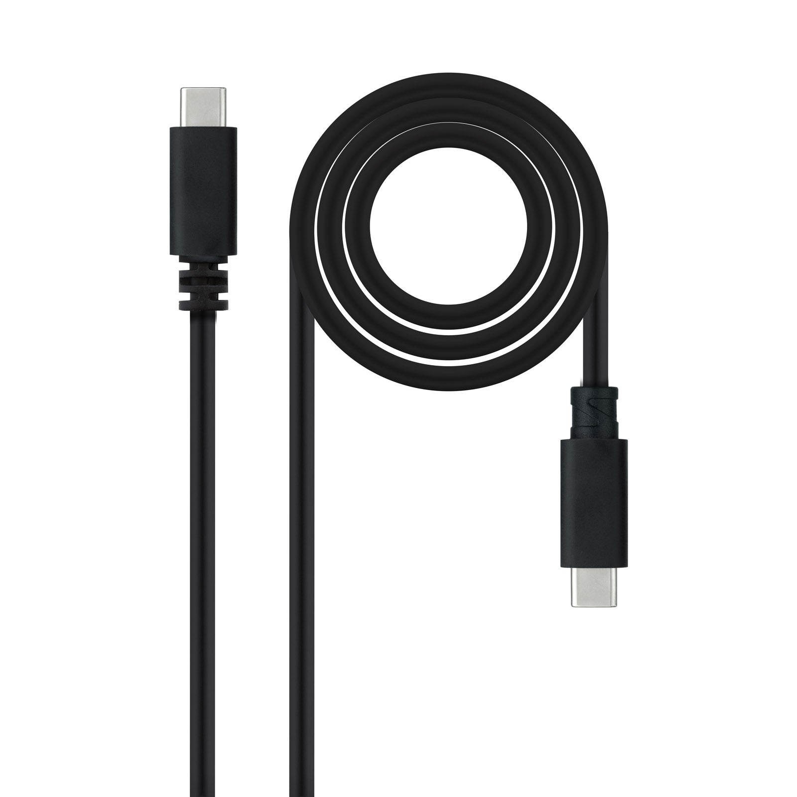 Cable USB 2.0 3A, tipo USB-C/M-USB-C/M, Negro, 1.5 m