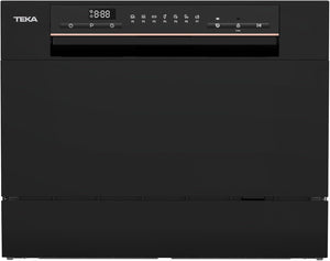 LAVAVAJILLAS TEKA LC24700 BK COMPACTO NEGRO 6 CUBIERTOS 7 PROGRAMAS PROGRAMA ECO Y RAPIDO PROGRAMACION DIFERIDO CLASE F